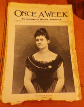 Once a Week Illustrated Weekly Newspaper New York, March 18, 1890 Pelham... - $148.96 MXN