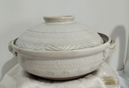 Asian Style Heavy Stoneware/Clay Hot Pot Bowl W/Lid 12&quot;X11&quot;X7&quot;1/3 - £26.62 GBP