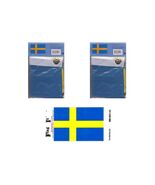 2 for $10 - Two Sweden 3'x5' Polyester Flags + Free Waterproof Vinyl Decal - $10.00