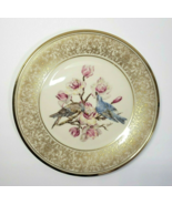 Lenox 1972 Mountain Bluebird 10.5&quot; Plate by Edward Marshall Boehm Gold W... - $20.67