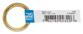 National Hardware N890-025 1 in. Brass Plated Ring Connectors - 1 pc. - $246.48 MXN