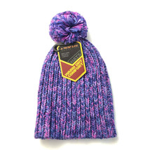 Seirus Candy Beanie Pom Knit Hat Cold Weather Protection Knitted Purple ... - £6.25 GBP