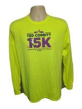 2015 NYRR Ted Corbitt 15K Run Adult Medium Green Long Sleeve TShirt - $14.85