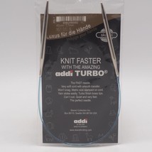addi Knitting Needle Turbo Circular Skacel Exclusive Blue Cord 16 inch US 9 - $32.87