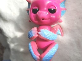 Fingerlings 5&quot; Baby Dragon Sandy Pink/Blue/Glitter W/Sounds Interactive ... - £6.55 GBP