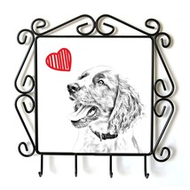 English Springer Spaniel- clothes hanger with an image of a dog. Collection. - £15.97 GBP