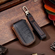  Leather Car Key Case Cover Fob Protector Keychain Accessories for  age R K5 K4  - £35.12 GBP