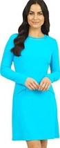 NWT Ladies IBKUL TURQUOISE Long Sleeve Crew Golf Dress - Size S M &amp; XL - £55.78 GBP