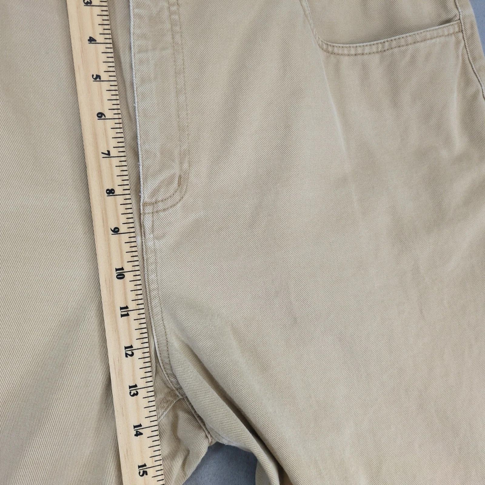 Talbots Beige Jeans Women's 18 Cotton Twill 34x29" Straight Leg Casual Preppy Item image 8