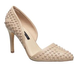 NEW FRENCH CONNECTION Forever Studded Pumps, Cement (Size 8.5 M) - £39.83 GBP