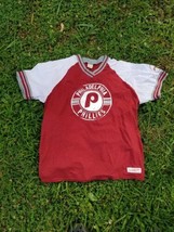 Mitchell &amp; Ness Philadelphia Phillies V Neck Jersey T Shirt XXL Slim Sma... - $517.86 MXN