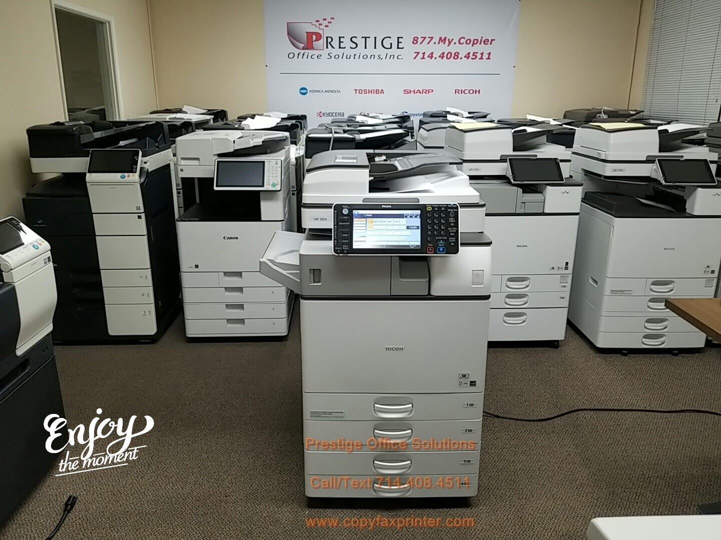 Ricoh MP 3054 Black/White Copier-Printer-Scanner Meter Count only 38k! - $2,199.00