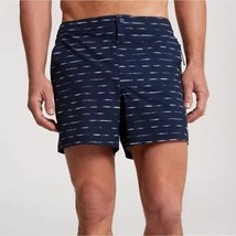 VRST Men’s 5” Resort Short - Navy/Sand Washed Stripe - Size Small NWT - $34.99