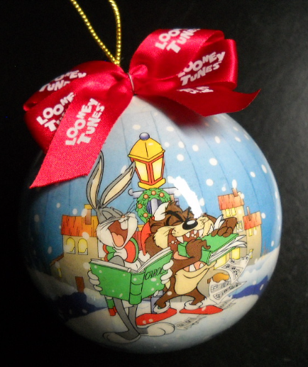 Primary image for Matrix Christmas Ornament 1995 Looney Tunes Bugs Bunny and Taz Caroling Boxed