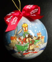 Matrix Christmas Ornament 1995 Looney Tunes Bugs Bunny and Taz Caroling ... - £5.58 GBP