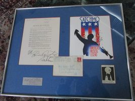 Louis SATCHMO Compatible with Armstrong Unique Memento Frame with Several Pieces - £1,311.76 GBP
