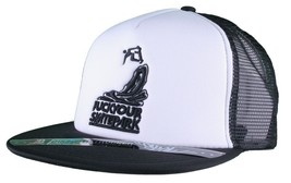 Dissizit Fysp Fu $ K Tuo Skate Park Nero e Bianco Cappello Camionista - £10.82 GBP