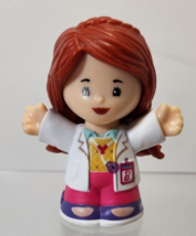 Fisher Price Little People Barbie Girl Doctor Dr Physician Nurse Red Hai... - £3.70 GBP