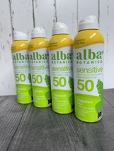 (4)Alba Botanica SENSITIVE Sunscreen Fragrance Free Spray SPF 50 SealedEXP 10/24 - £18.99 GBP