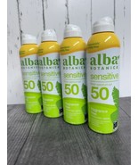 (4)Alba Botanica SENSITIVE Sunscreen Fragrance Free Spray SPF 50 SealedE... - $24.25