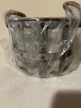 Small Rustic Metal Basket with Rope Handles - 10 Inch image 3