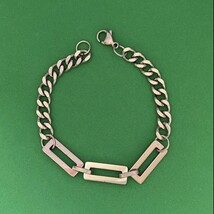 Titanium Steel Link Bracelet for Men Women - $10.99