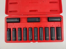 Sunex Tools 13 Pc. 3/8&quot; Drive Metric Deep Impact Socket Set 7mm-19mm preowned - $49.49