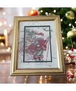 Peggy Abrams Signed Santa Print &quot;Windswept Traveler&quot; Matted &amp; Framed w/G... - €33,93 EUR