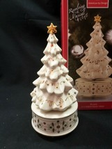 Vtg China Jewels 7&quot; Lenox Musical Christmas Tree Figurine &quot;O Tannenbaum&quot; Rare - £87.86 GBP