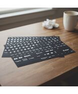 2PCS Large Letter English Keyboard Stickers, Full Size Vinyl QWERTY Repl... - $15.93 CAD