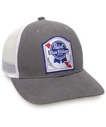 Pabst Blue Ribbon Dark Grey / White Canvas Cap with Mesh Back - €17,48 EUR