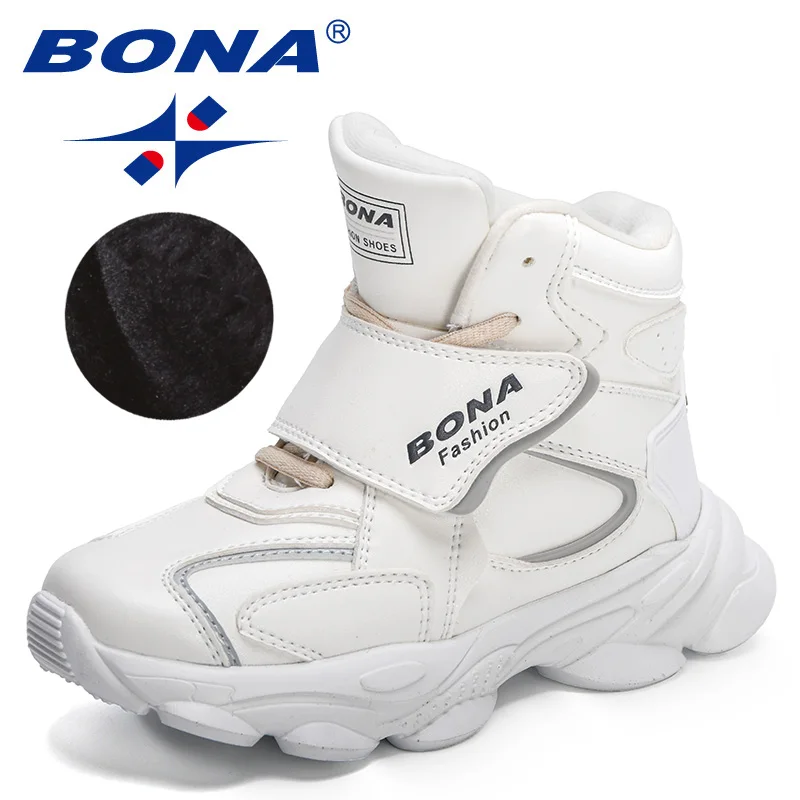 BONA 2024 New Designers Snow Warm Boots Children Winter Shoes Boys Sneaker Hi Sh - £207.39 GBP