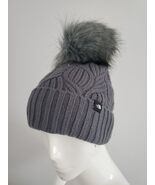 THE NORTH FACE  YOUTH (WOMEN&#39;S) OMEGA FUR POM BEANIE Vanadis Grey Onesize - €42,15 EUR