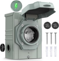 Nilight 30 Amp Generator Power Inlet Box 125V Nema L5-30P Receptacle Box... - $40.98