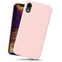 Liquid Silicone Gel Rubber Shockproof Case for iPhone XR 6.1″ PINK SAND - £6.12 GBP