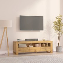 TV Cabinet 110x30x35 cm Solid Wood Teak - £96.11 GBP