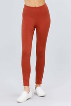 Women&#39;s Rust Waist Elastic Band Ponte Pants - £10.14 GBP