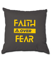 Faith Over Fear Pillow (Cover and Pillow Included) - £16.86 GBP