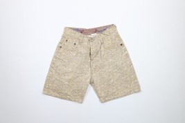 Vintage 90s Streetwear Womens Size 6 Faded Flower Button Fly Mom Shorts Cotton - £37.10 GBP