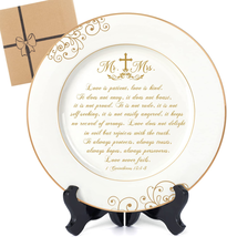 Best Wedding Gifts for Couples Unique 2024-Mr and Mrs Plate with 24K Gold Foil,N - $57.62