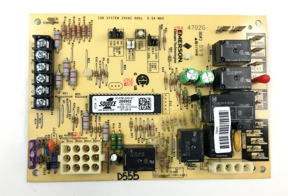 YORK 265902 Furnace Control Circuit Board 50A56-243 SOURCE 1 used #D555 - $60.00