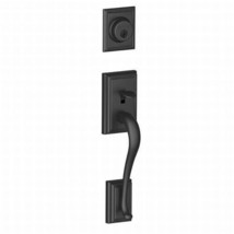 Schlage F92 ADD 622 Addison F92 Inactive Handleset Exterior, Matte Black - $95.00