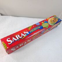 Saran Premium Wrap Festive Green plastic film cling heavy duty 2008 Vintage - $19.00