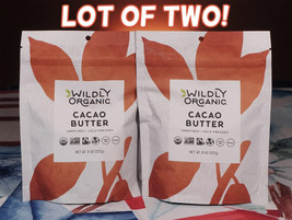 Lot of 2! Wildly Organic Cacao Butter 8oz USDA Organic Cold Pressed Exp 02/26/25 - £21.45 GBP