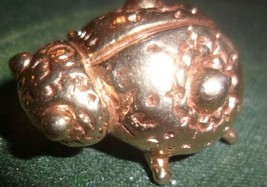 Vintage Brass  Beetle Lady Bug Pin Brooch EUC - £5.44 GBP