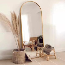 The Fvanf Floor Mirror, Arched Full Length Mirror Standing Hanging Or Leaning - £72.94 GBP