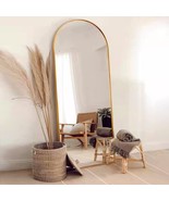 The Fvanf Floor Mirror, Arched Full Length Mirror Standing Hanging Or Le... - £71.53 GBP