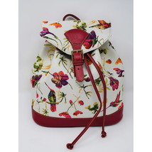  Tapestry Small BackPack   Hummingbird Floral - Beige Color Front Buckle... - $1,221.77 MXN
