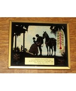 OLD PAINTED GLASS SILHOUETTE ADVERTISING NEWTON IOWA SHADOWETTE SOUTHERN... - £24.99 GBP
