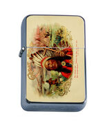 Vintage Poster D165 Flip Top Oil Lighter Wind Resistant Flame Great Chie... - $271.93 MXN